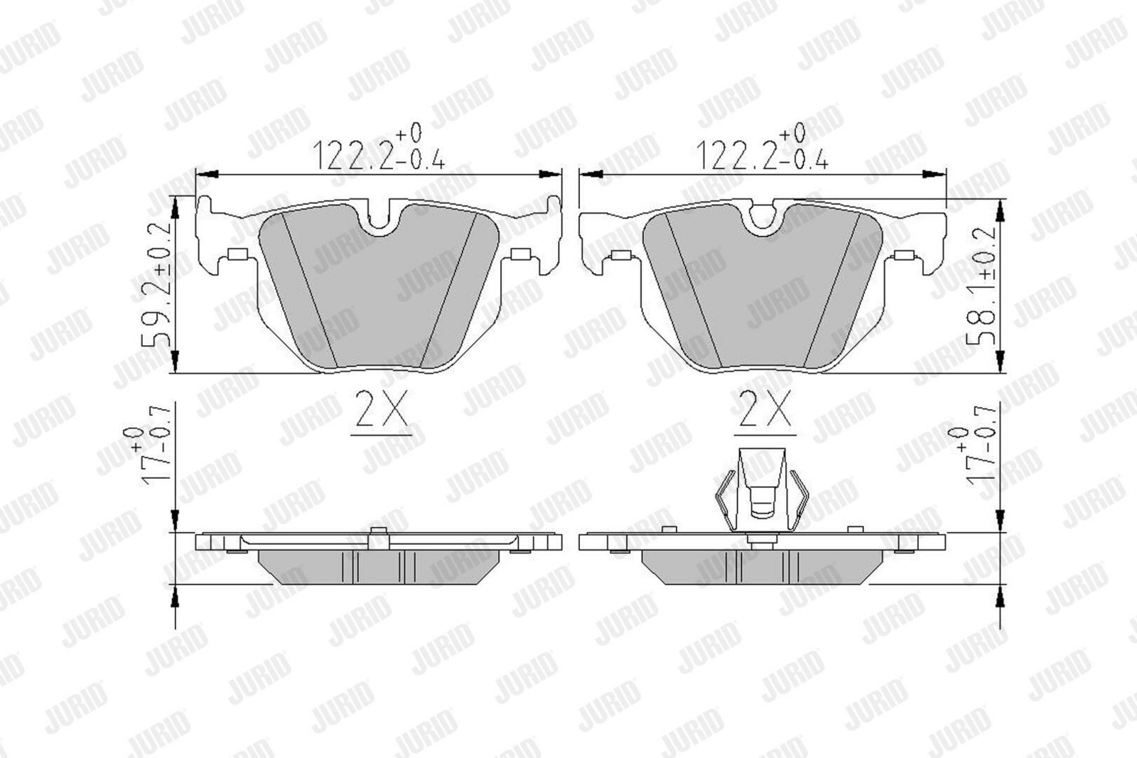 Brake Pad Set, disc brake-1