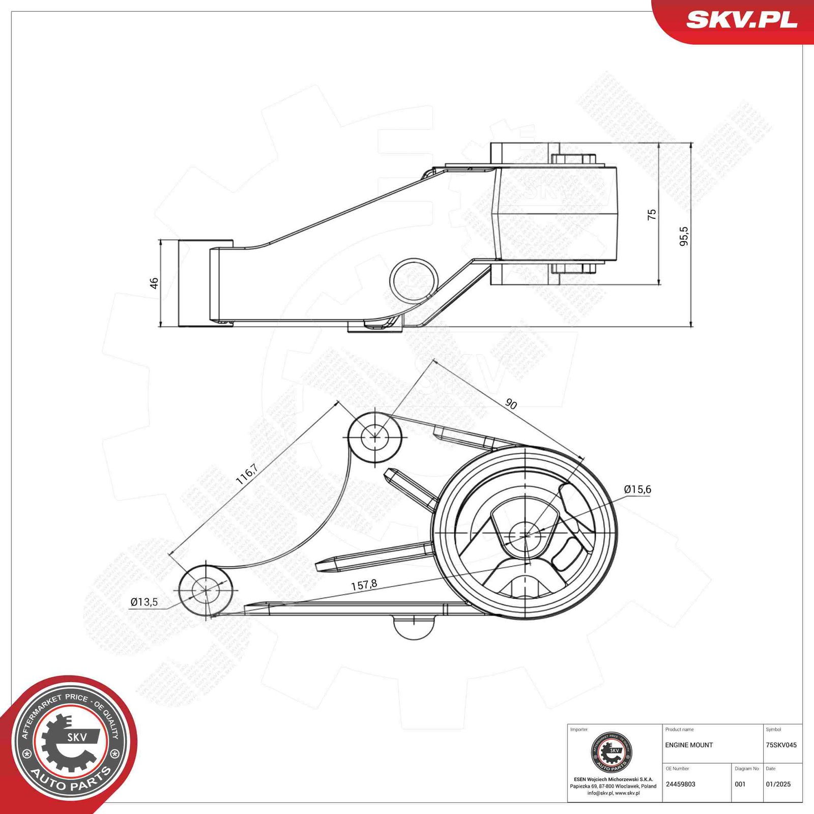 Mounting, engine-2
