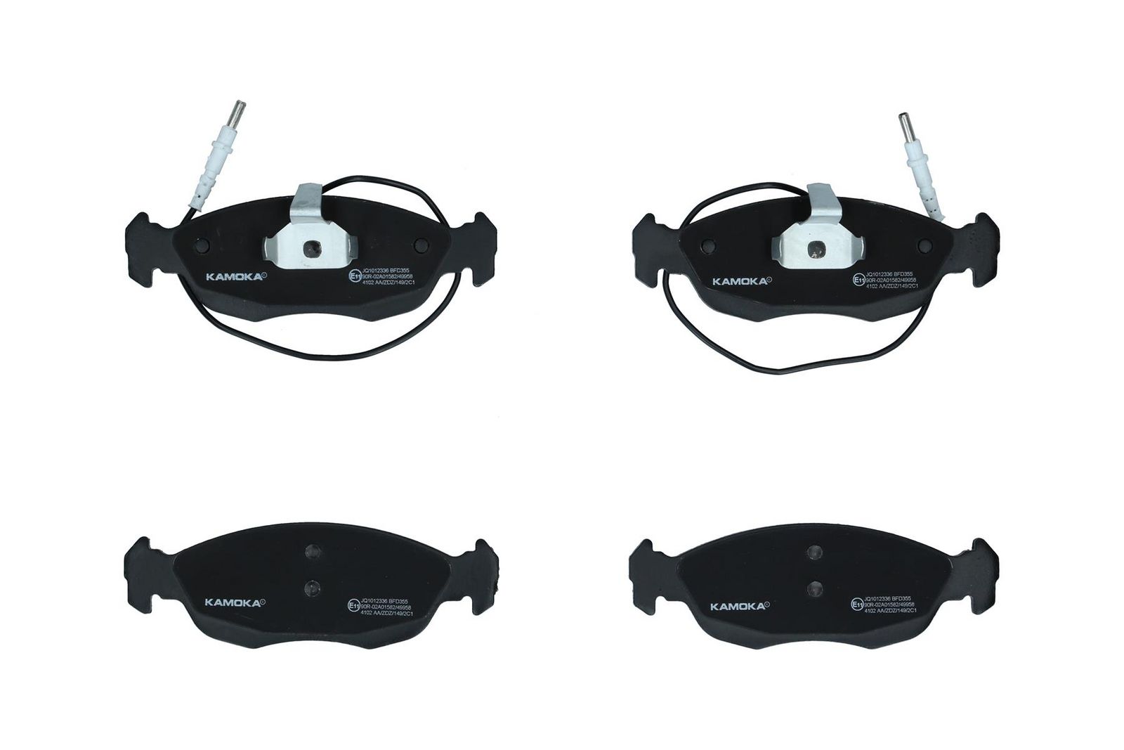 KAMOKA JQ1012336 Stabdžių trinkelių rinkinys, diskinis stabdys