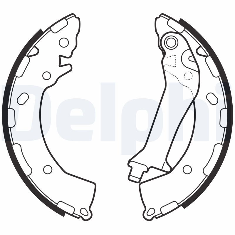 DELPHI LS2150 Brake shoe set