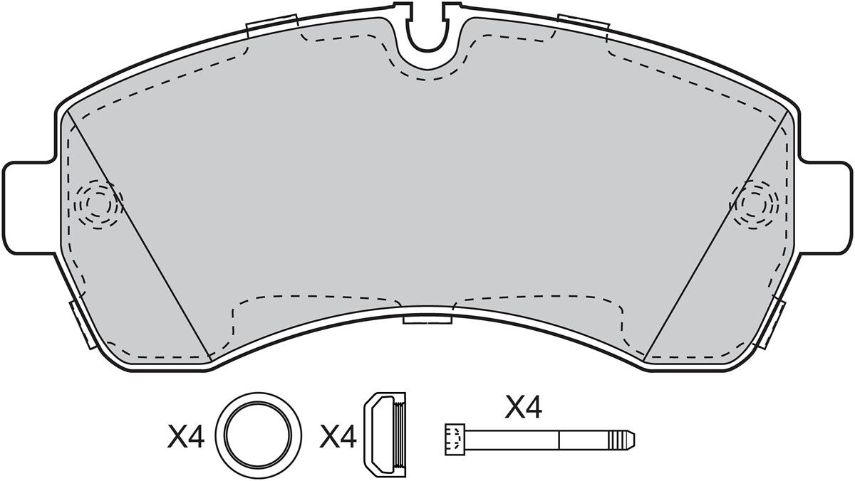 Brake Pad Set, disc brake-1