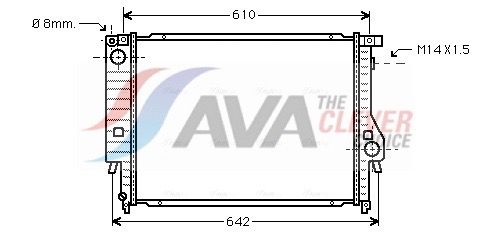 AVA CLEVER CHOICE BW2047 Radiator, engine cooling