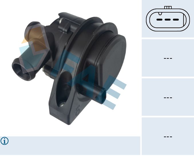 FAE 50029 Auxiliary water pump (cooling water circuit)