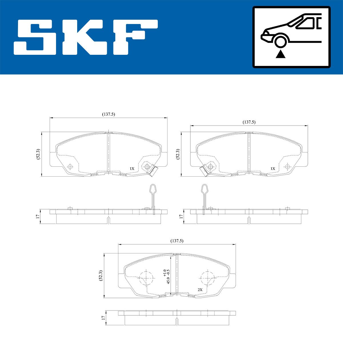 Brake Pad Set, disc brake-1