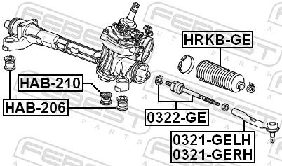 Mounting, steering gear-1