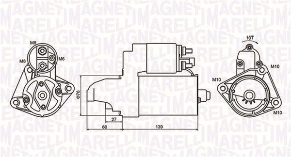 MAGNETI MARELLI 063721050010 Starter