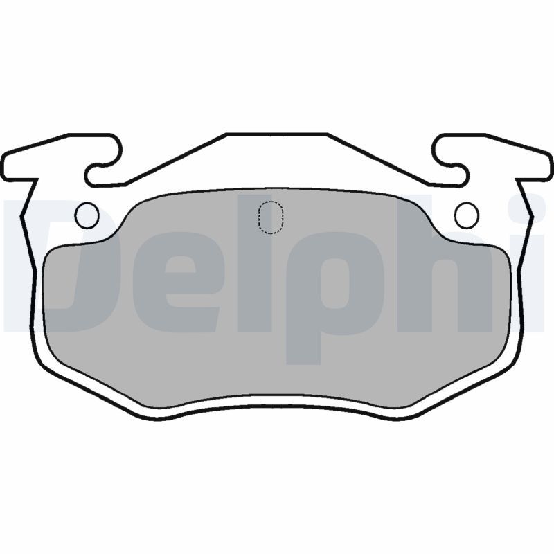 DELPHI LP825 Brake pad set, disc brake