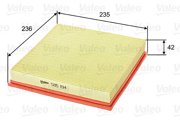 VALEO 585194 Oro filtras