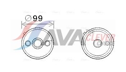 AVA CLEVER CHOICE VN3358 Oil cooler, automatic transmission