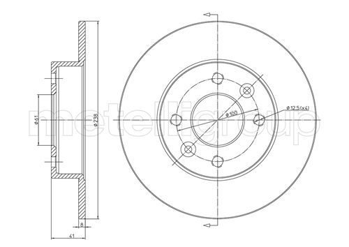 CIFAM 800-107 Brake disc