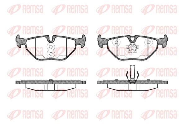 REMSA 0265.40 Brake pad set, disc brake