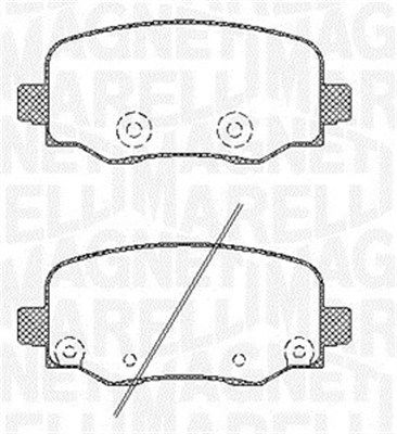 MAGNETI MARELLI 363916060794 Brake pad set, disc brake