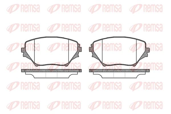 REMSA 0813.00 Brake pad set, disc brake