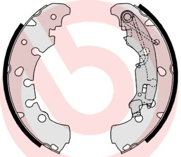 BREMBO S 23 530 Brake shoe set