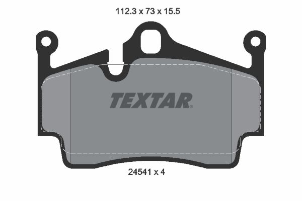 TEXTAR 2454101 Brake pad set, disc brake