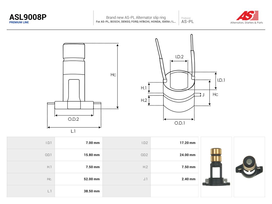 Slip Ring, alternator-2