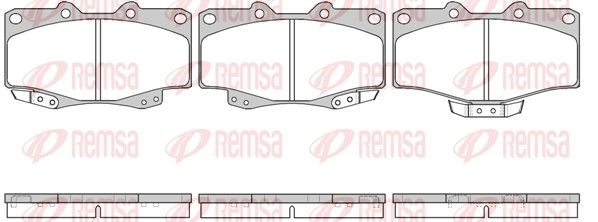 REMSA 0315.04 Brake pad set, disc brake