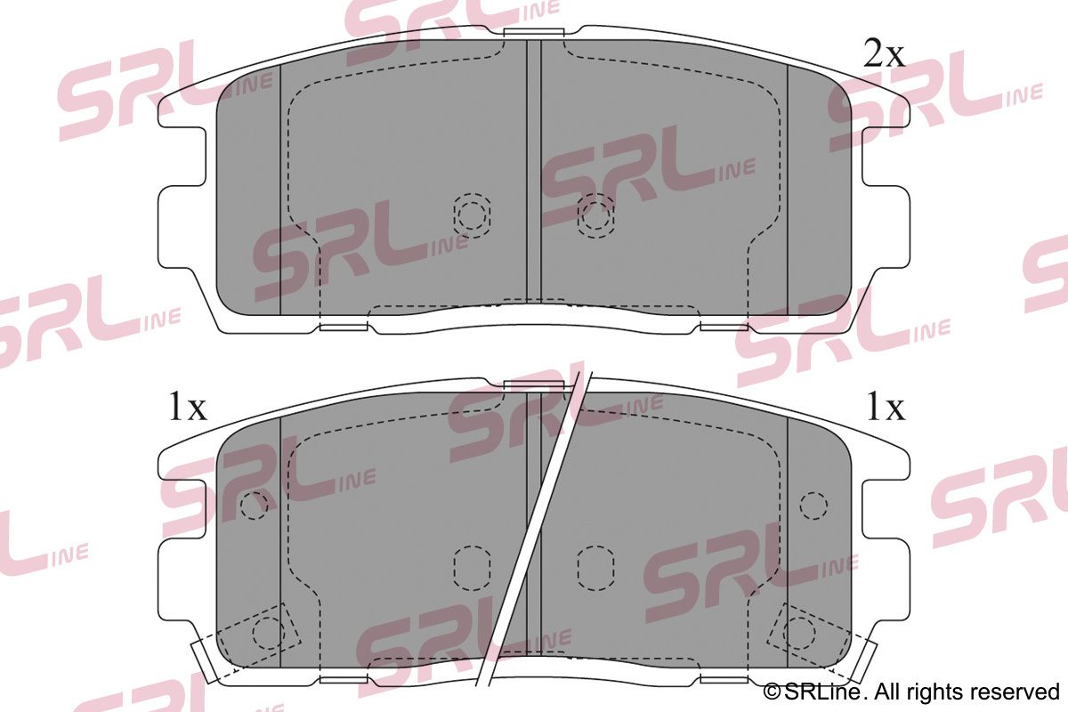 SRLINE S70-1501 Brake pad set, disc brake
