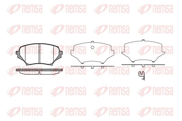 REMSA 1189.01 Brake pad set, disc brake