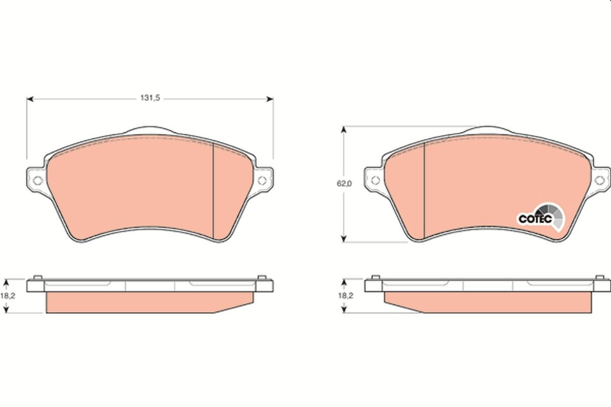 Brake Pad Set, disc brake-1
