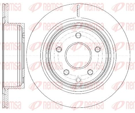 REMSA 6998.10 Brake disc