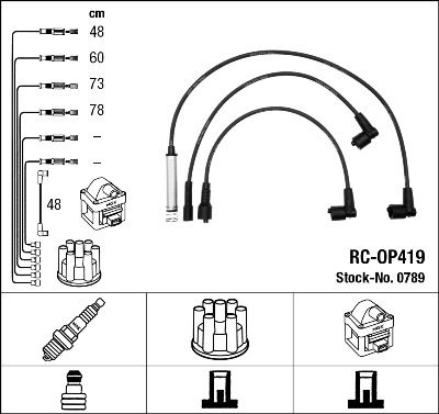 NGK 0789 Ignition cable kit