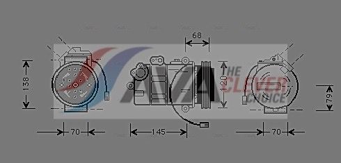 AVA CLEVER CHOICE AIK011 Compressor, air conditioning