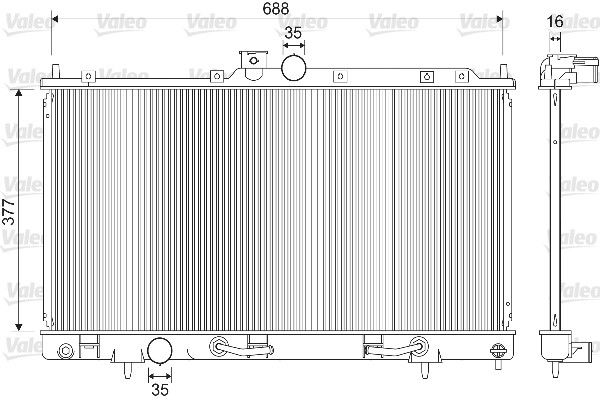 VALEO 733280 Radiator, engine cooling