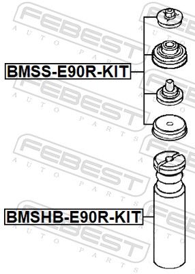 Repair Kit, suspension strut support mount-1