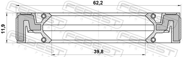 Shaft Seal, transfer case-1