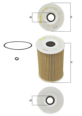 KNECHT OX 380D Oil filter