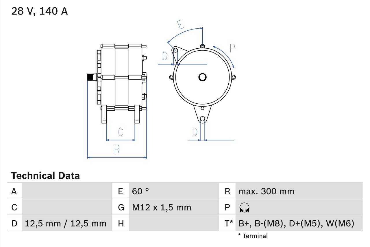 BOSCH 0 986 045 990 Alternator