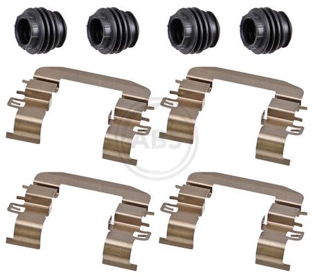 A.B.S. 0132Q Priedų komplektas, diskinių stabdžių trinkelės