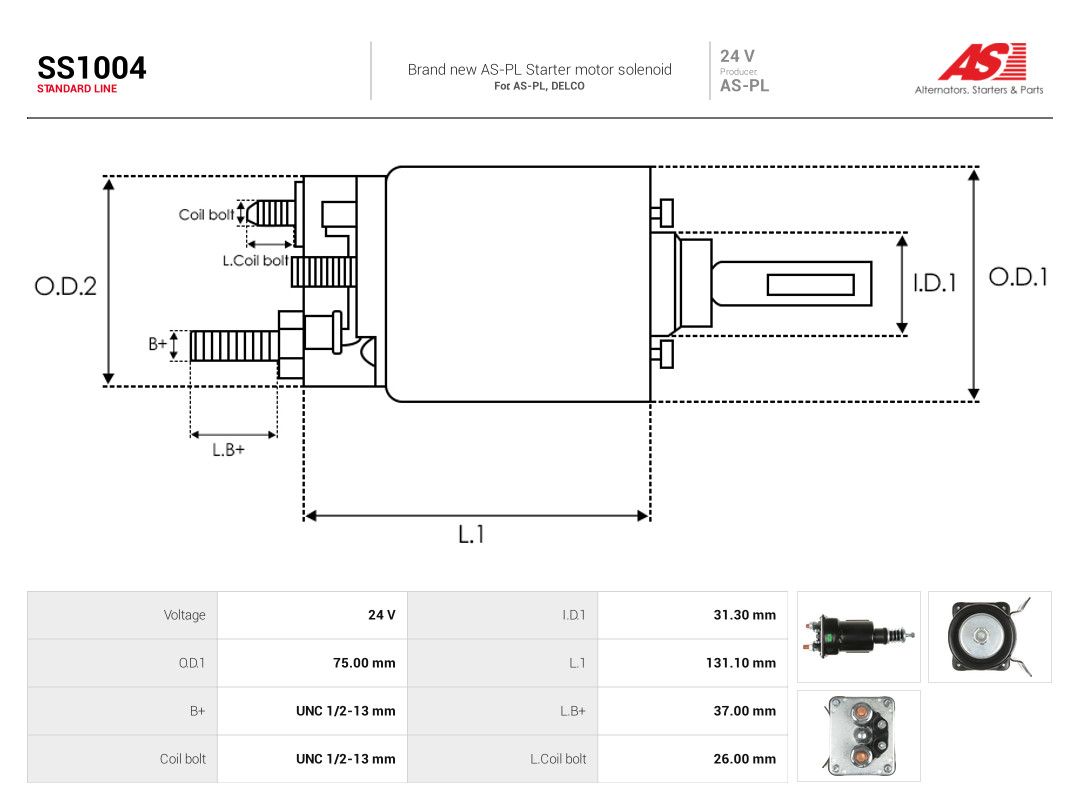 Solenoid Switch, starter-3