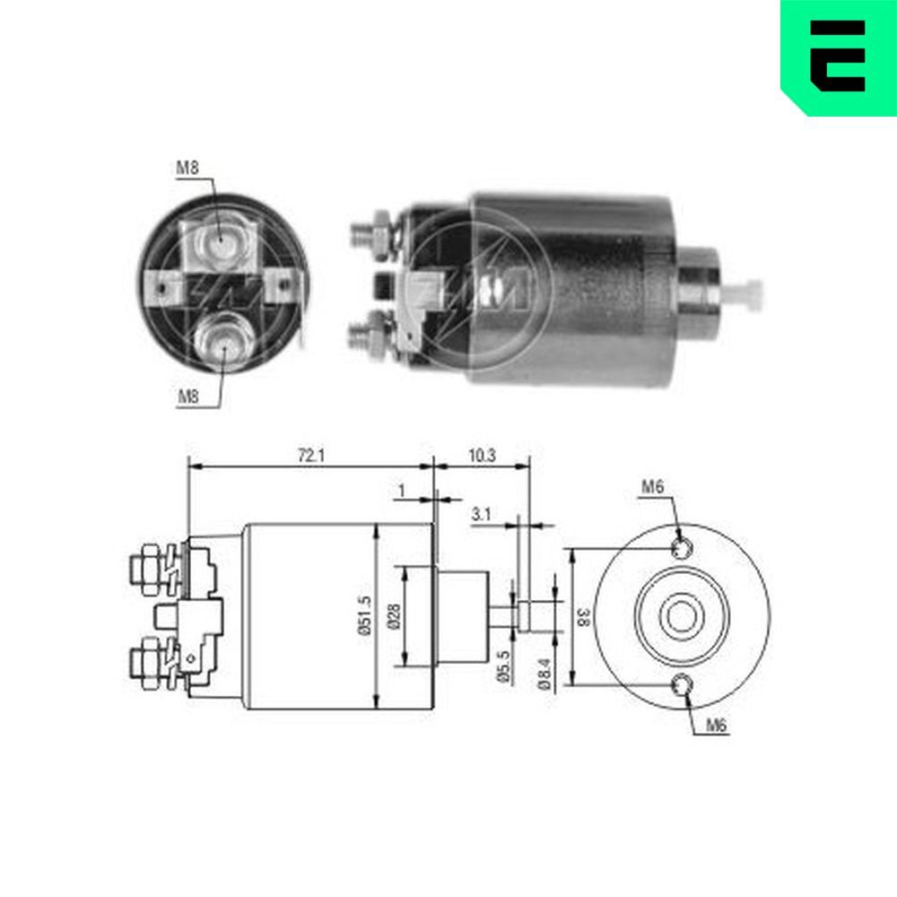 Solenoid Switch, starter