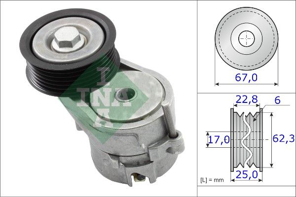 SCHAEFFLER INA 534 0246 10 Belt tensioner, v-ribbed belt