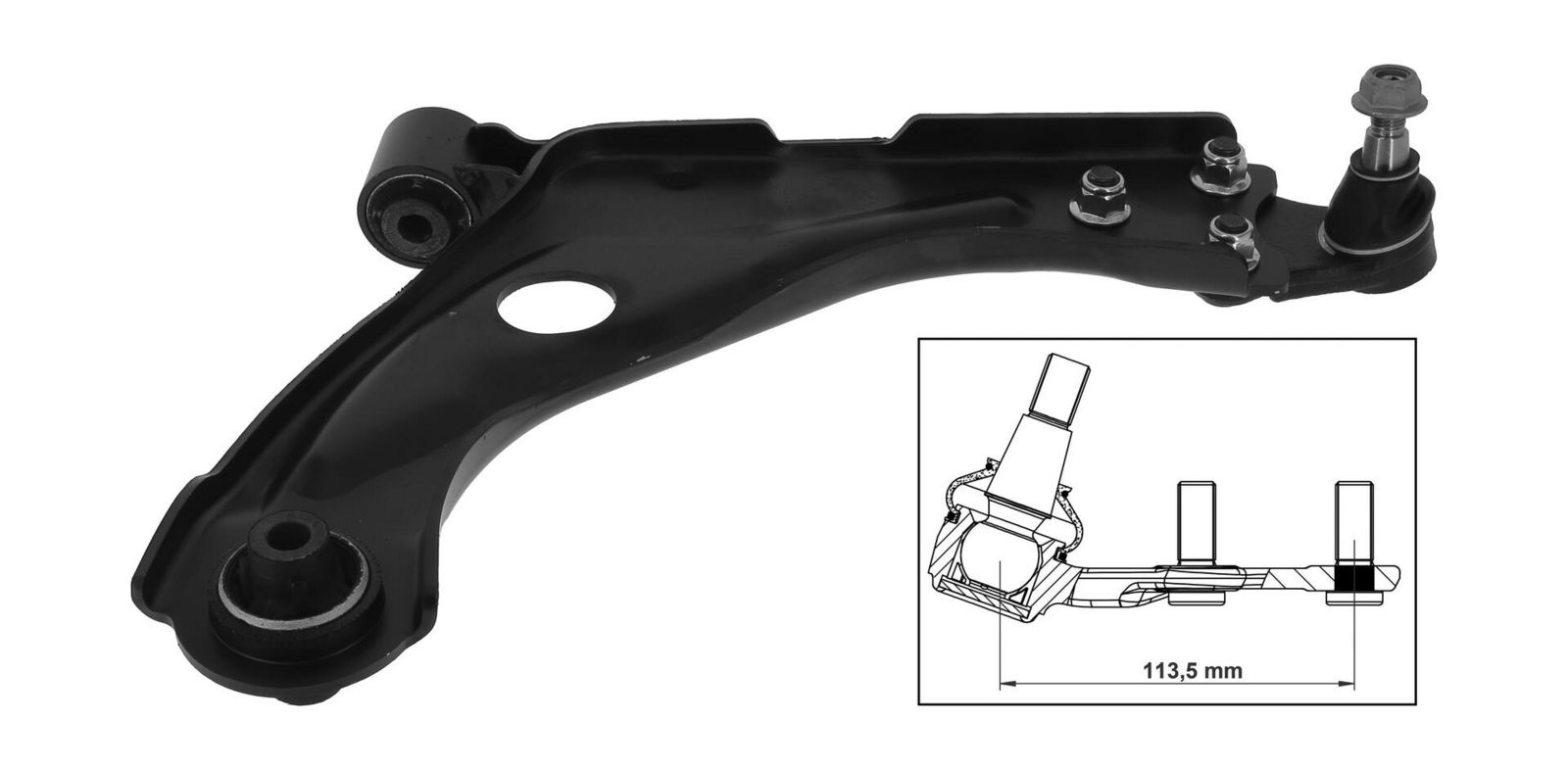 MONROE L28J06 Control/trailing arm, wheel suspension