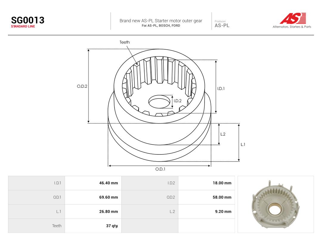 Repair Kit, starter-1