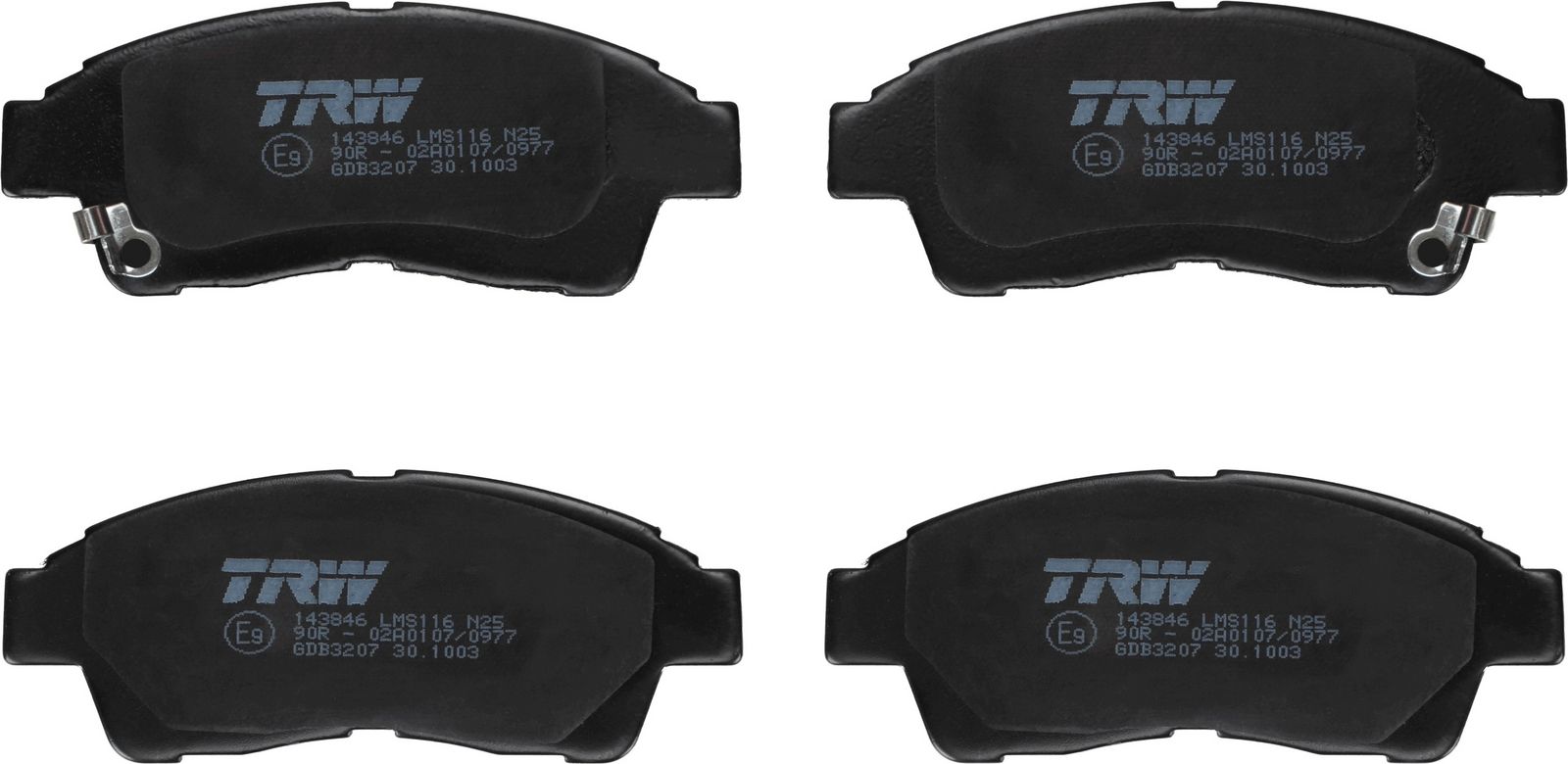 TRW GDB3207 Brake pad set, disc brake
