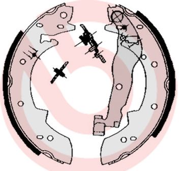 BREMBO S 68 511 Brake shoe set