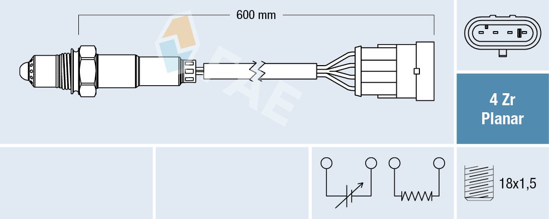 FAE 77495 Oxygen sensor
