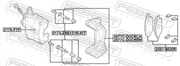 Brake Caliper Bracket Set-1
