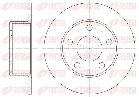 REMSA 6121.00 Brake disc
