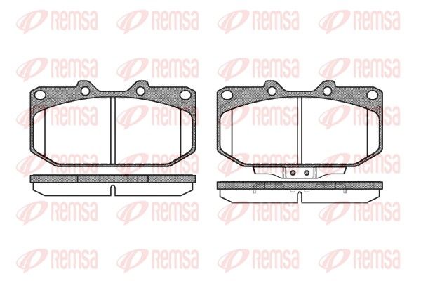 REMSA 0348.02 Brake pad set, disc brake