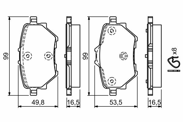 Brake Pad Set, disc brake-5