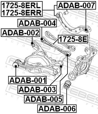 Mounting, control/trailing arm-1