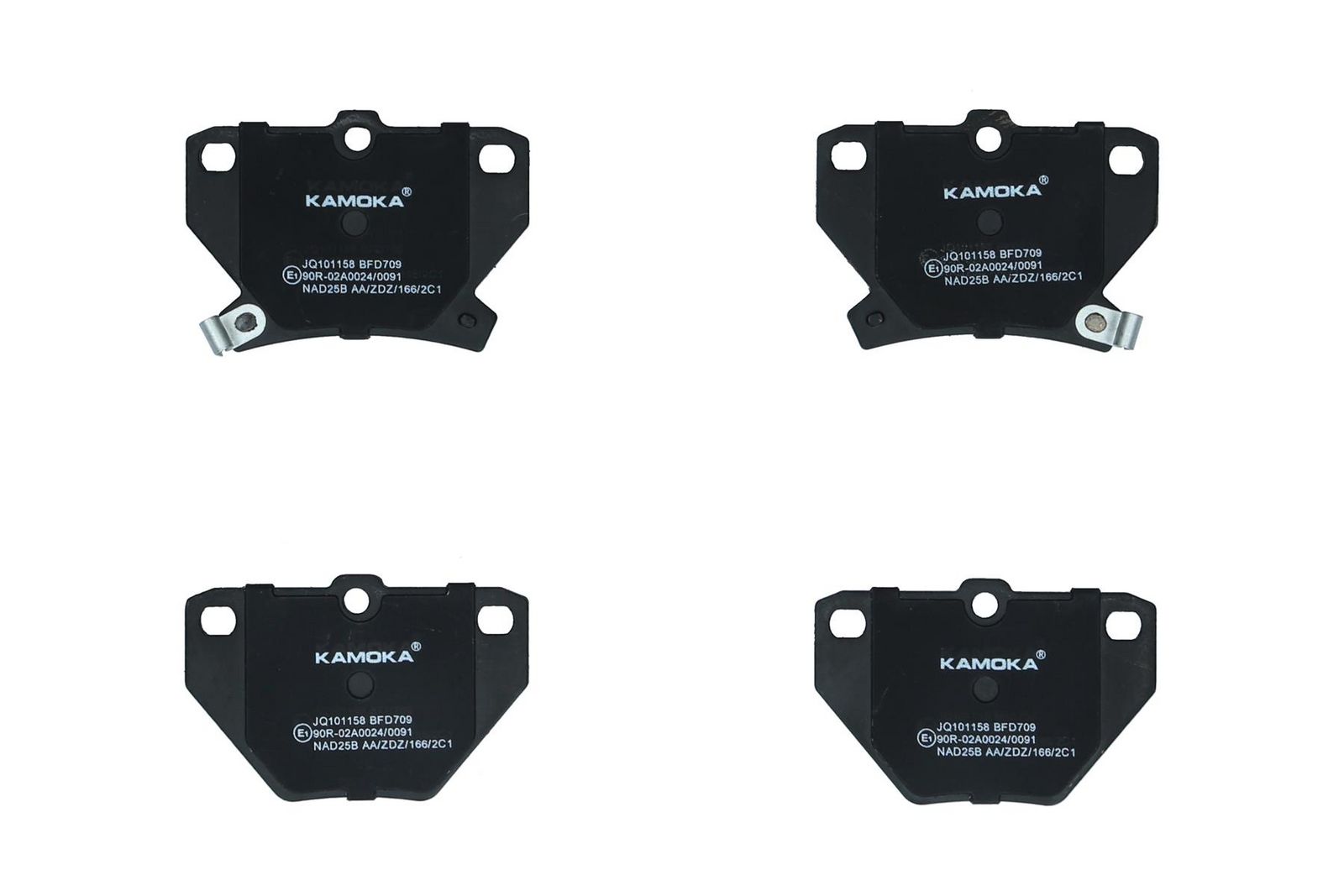 KAMOKA JQ101158 Brake pad set, disc brake