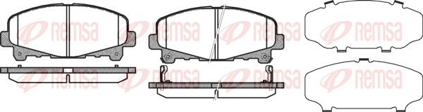 REMSA 1390.02 Brake pad set, disc brake