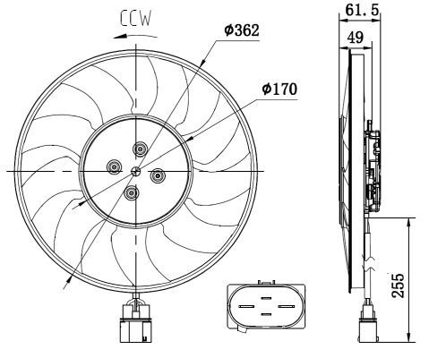 Fan, engine cooling-4