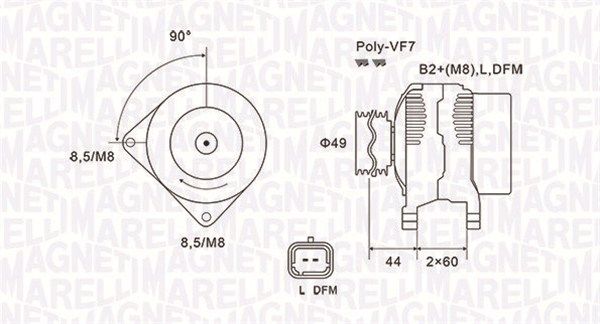 MAGNETI MARELLI 063731877010 Alternator
